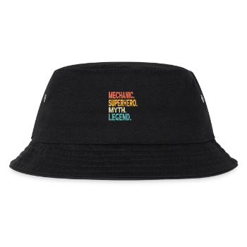 Mechaniker-Superhelden-Mythos-Legende - Kinder Bucket Hat - Schwarz - Vorne