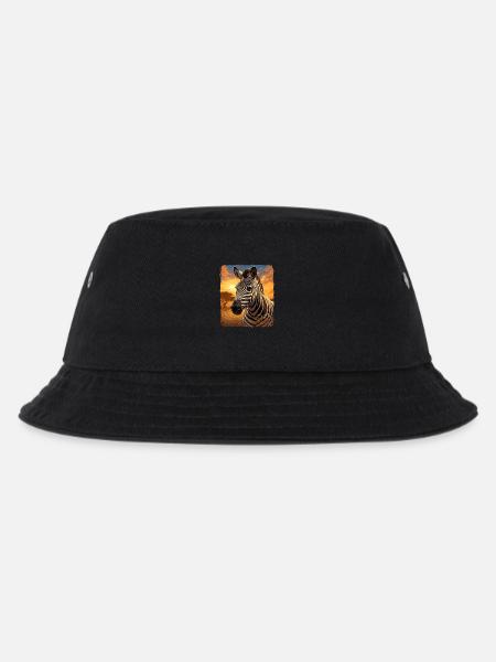 Zebras Zebra - Kinder Bucket Hat - Schwarz