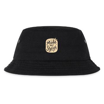 Müde aber stylish – Lustig Design für Morgenmuffel - Kinder Bucket Hat - Schwarz - Vorne