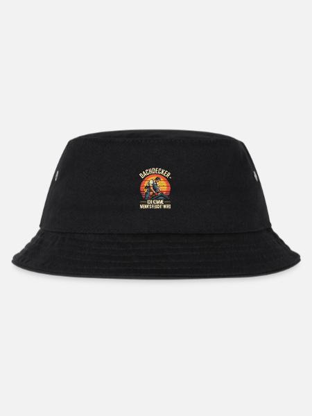 Dachdecker - Ich Komme Wenn's Feucht Wird - Kinder Bucket Hat - Schwarz