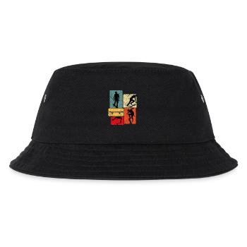 Skateboard Skaten Skateboarding Skater - Kinder Bucket Hat - Schwarz - Vorne