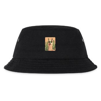 Lama - Kinder Bucket Hat - Schwarz - Vorne