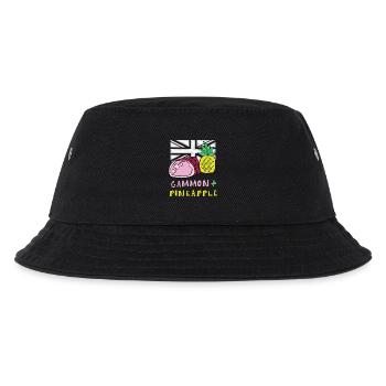Gammon Ananas Pop Art T-Shirt - Kinder Bucket Hat - Schwarz - Vorne