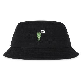 Grenouille sceptique qui dit non - Bob Enfant - noir - Devant