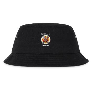 DINNER PLATE Tummy Ache Survivor - Kids’ Bucket Hat - black - Front