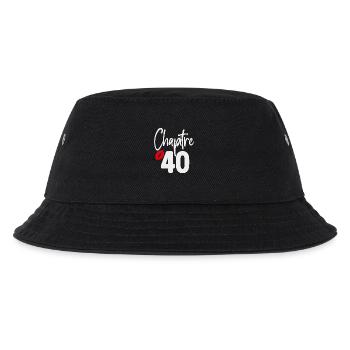 Kapitel 40 Geburtstagsgeschenk Frau 40 Jahre - Kinder Bucket Hat - Schwarz - Vorne