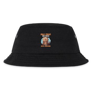 Animal welfare FUR ONLY SUITS ANIMALS Fun - Kids’ Bucket Hat - black - Front