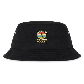 Hockey Eishockey Eishockeyspieler Geschenk - Kinder Bucket Hat - Schwarz - Vorne