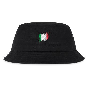 Drapeau italien, style déchiré - Bob Enfant - noir - Devant