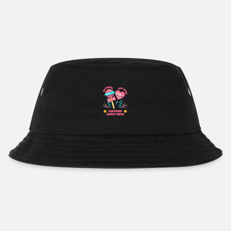 Zucker Crew Süßigkeiten Team Gift - Kinder Bucket Hat - Schwarz