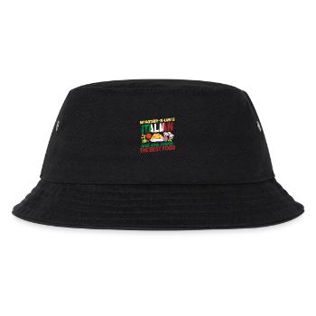 Italienische Schwiegermutter - Kinder Bucket Hat - Schwarz - Vorne