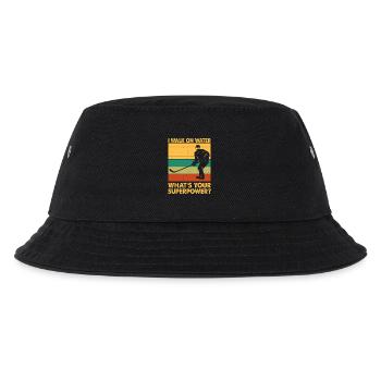 Hockey Eishockey Eishockeyspieler Geschenk - Kinder Bucket Hat - Schwarz - Vorne