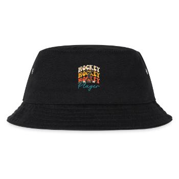 Hockey Eishockey Eishockeyspieler Geschenk - Kinder Bucket Hat - Schwarz - Vorne