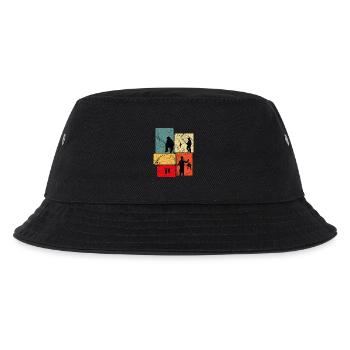 Angeln Angler - Kinder Bucket Hat - Schwarz - Vorne