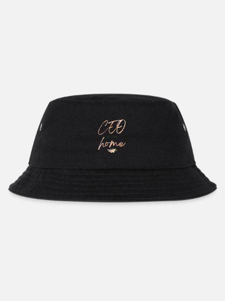 Geschäftsführer der Home Floral Typography - Kinder Bucket Hat - Schwarz
