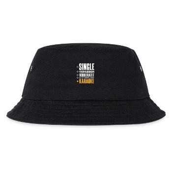 Single Vergeben Karaoke Lustiges Karaoke Singen - Kinder Bucket Hat - Schwarz - Vorne