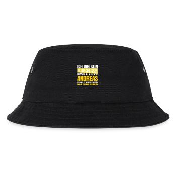 Ich bin kein Klugscheisser Andreas - Kinder Bucket Hat - Schwarz - Vorne