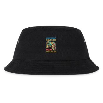 Building Blocks Gamer Gaming Brick Builder - Kinder Bucket Hat - Schwarz - Vorne
