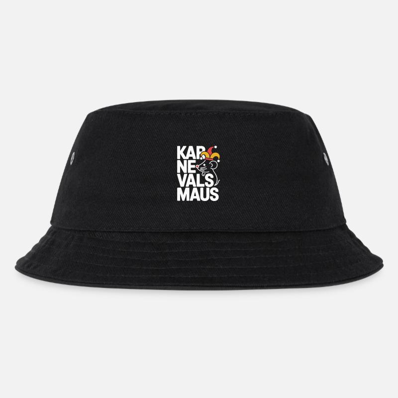 Karnevalsmaus Karneval Köln Kölner Karnevals Maus - Kinder Bucket Hat - Schwarz