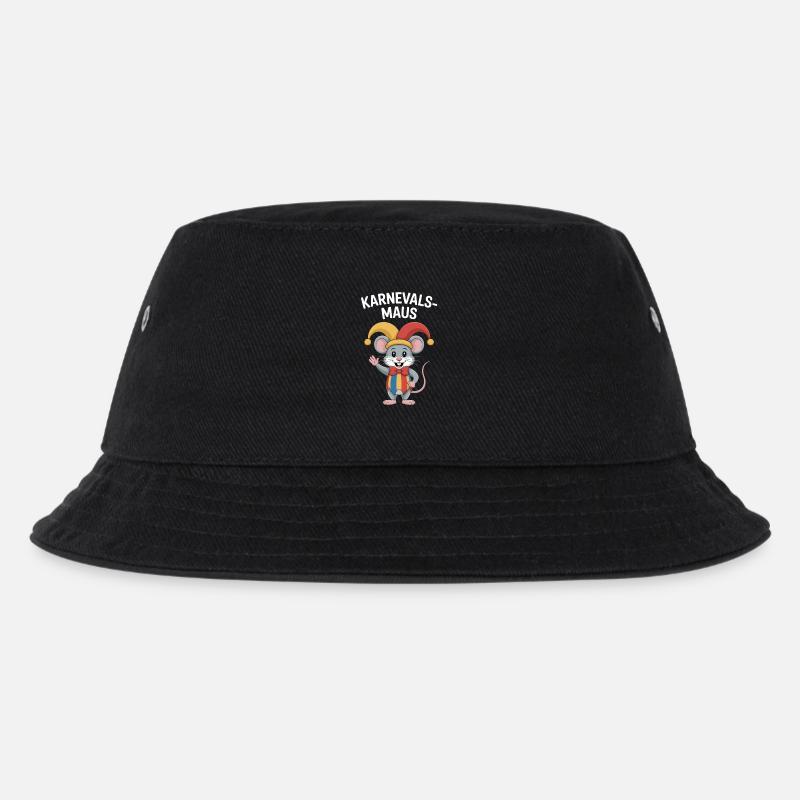 Karnevalsmaus Karneval Köln Kölner Karnevals Maus - Kinder Bucket Hat - Schwarz