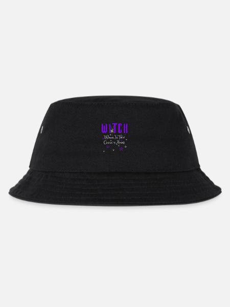 Hexe Witch Woman In Total Control Of Herself - Kinder Bucket Hat - Schwarz