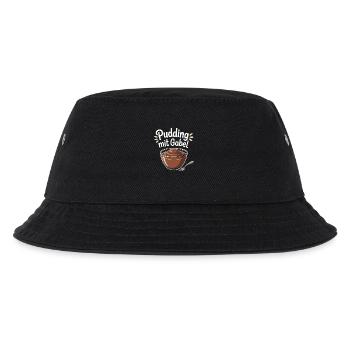 Pudding with fork - Kids’ Bucket Hat - black - Front