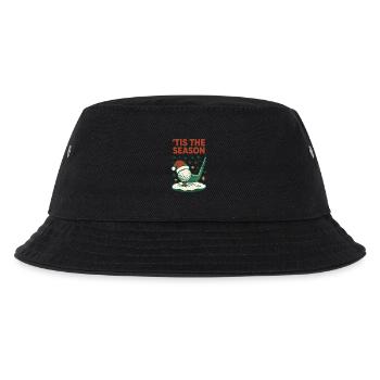 Es ist die Jahreszeit Lustige Golfurlaubsstimmung - Kinder Bucket Hat - Schwarz - Vorne