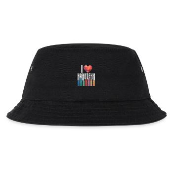 I Love Hardtekk Tekke Ostdeutschland - Kinder Bucket Hat - Schwarz - Vorne