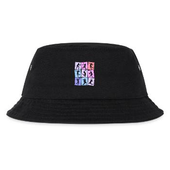 Volleyball Girls Volleyball Players Children Women - Kids’ Bucket Hat - black - Front