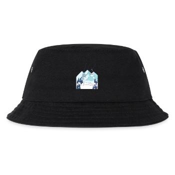 Ski lift mountain winter landscape - Kids’ Bucket Hat - black - Front