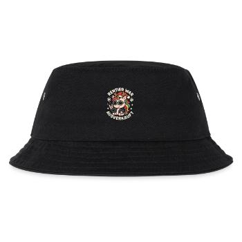 Weihnachten Spruch Humor Einhorn Lustig Rentier - Kinder Bucket Hat - Schwarz - Vorne