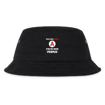 Humour j'ai mon permis de conduire - Bob Enfant - noir - Devant