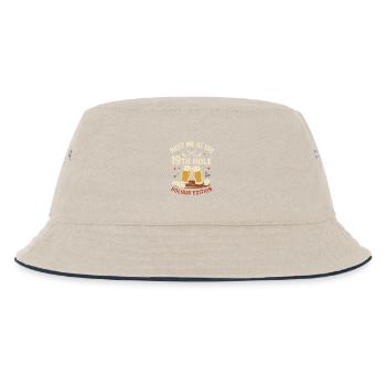 Treffen Sie mich bei der 19. Loch Holiday Edition - Kinder Bucket Hat - Natur/Navy - Vorne