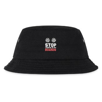 Halt, nicht auf meine Boards - Kinder Bucket Hat - Schwarz - Vorne
