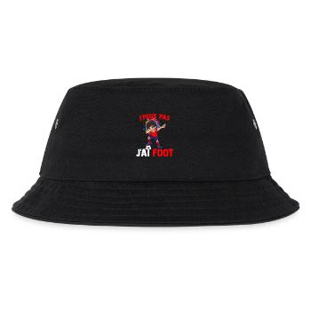 Ich kann nicht haben Ich habe Fußballspieler Fußballfan - Kinder Bucket Hat - Schwarz - Vorne