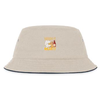 Taters Over Haters Kartoffel - Kinder Bucket Hat - Natur/Navy - Vorne