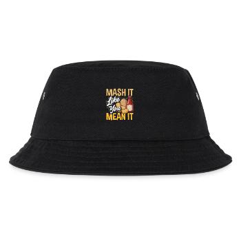 Taters Over Haters Kartoffel - Kinder Bucket Hat - Schwarz - Vorne