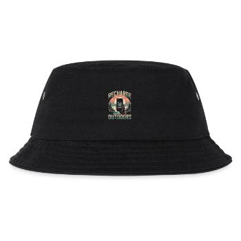 Outdoor Motivation - Kinder Bucket Hat - Schwarz - Vorne