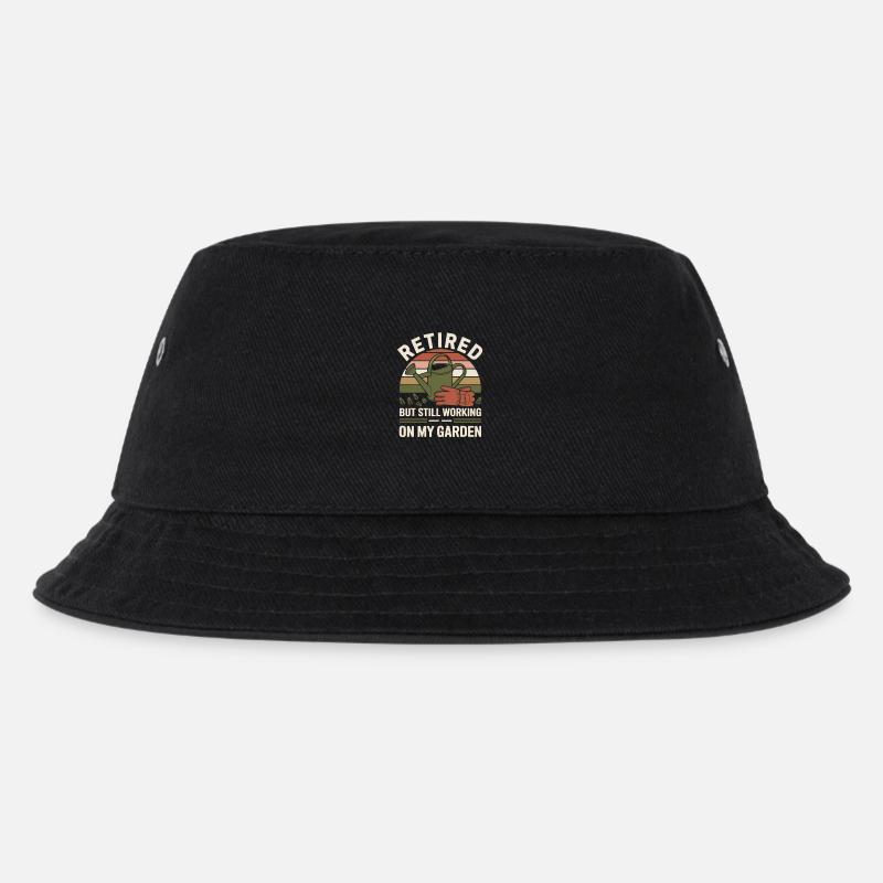 Humor Ruhestand - Kinder Bucket Hat - Schwarz