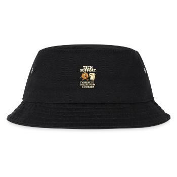 Tech Support I'm Here To Delete Your Cookies - Kinder Bucket Hat - Schwarz - Vorne