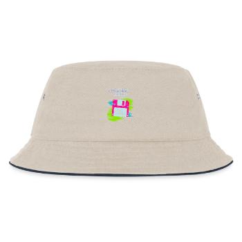 Floppy Nostalgia 2000 - Kids’ Bucket Hat - ecru/navy - Front