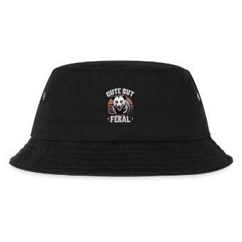Funny Opossum - Kinder Bucket Hat - Schwarz - Vorne
