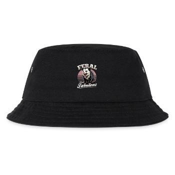 Funny Opossum - Kinder Bucket Hat - Schwarz - Vorne