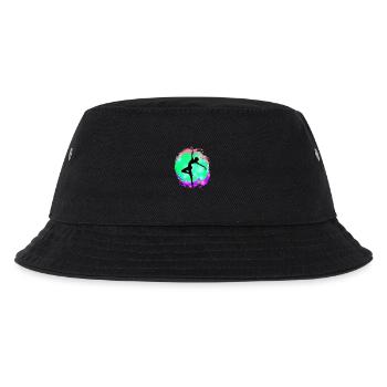 Tänzerin Silhouette Neon-Splash - Kinder Bucket Hat - Schwarz - Vorne