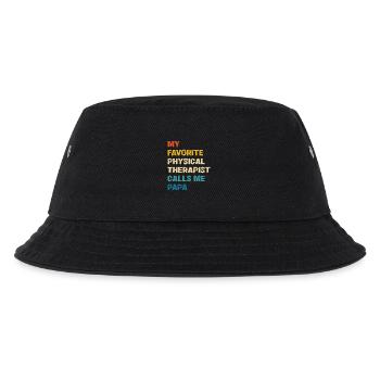 Favorite physiotherapist calls me dad - Kids’ Bucket Hat - black - Front