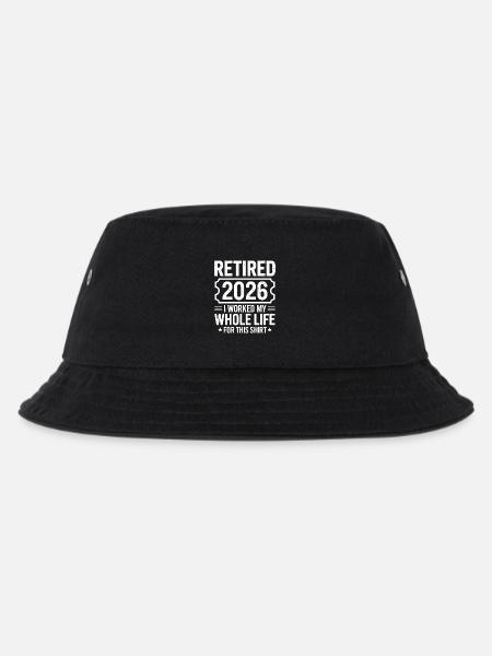 Ruhestand 2026 Shirt Motto - Kinder Bucket Hat - Schwarz
