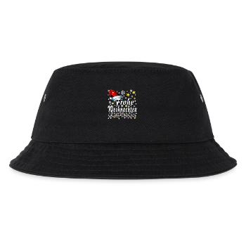 Frohe Weinachten - Kinder Bucket Hat - Schwarz - Vorne