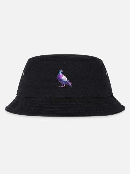 Tauben Taube - Kinder Bucket Hat - Schwarz