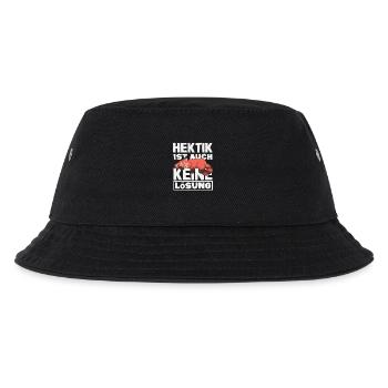 Lustiges Fuchs Keine Motivation Spruch - Kinder Bucket Hat - Schwarz - Vorne