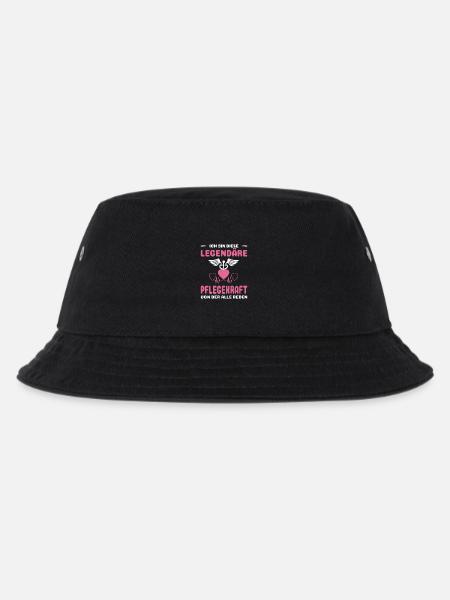 Pflegerin Geschenke Pflege Lustig Krankenpflegerin - Kinder Bucket Hat - Schwarz